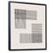 Designart - Minimal Geometric Compostions Of Elementary Forms XXI - Modern Canvas Wall Art Print in Black Frame